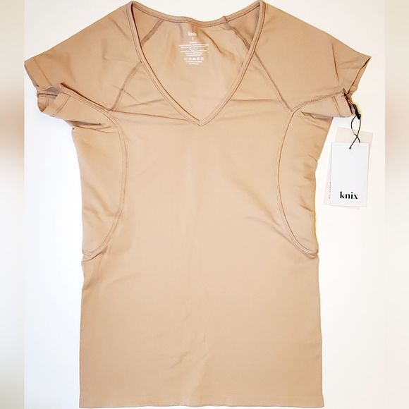Knix Beige "Don't Sweat It T-Shirt", Small - Picture 1 of 5